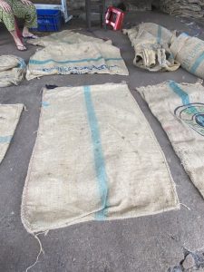 Bao bố sọc xanh